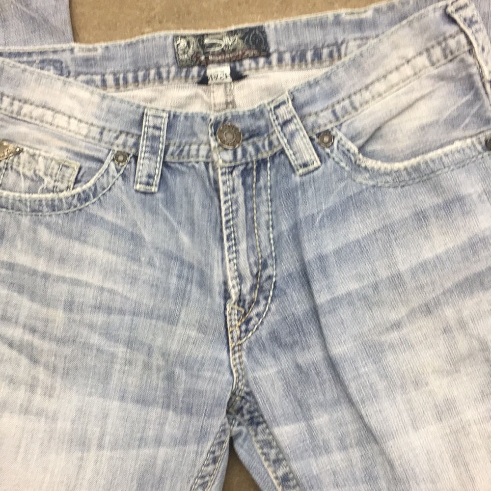 Silver Nash Jeans 33 x 32 Distressed from Canada